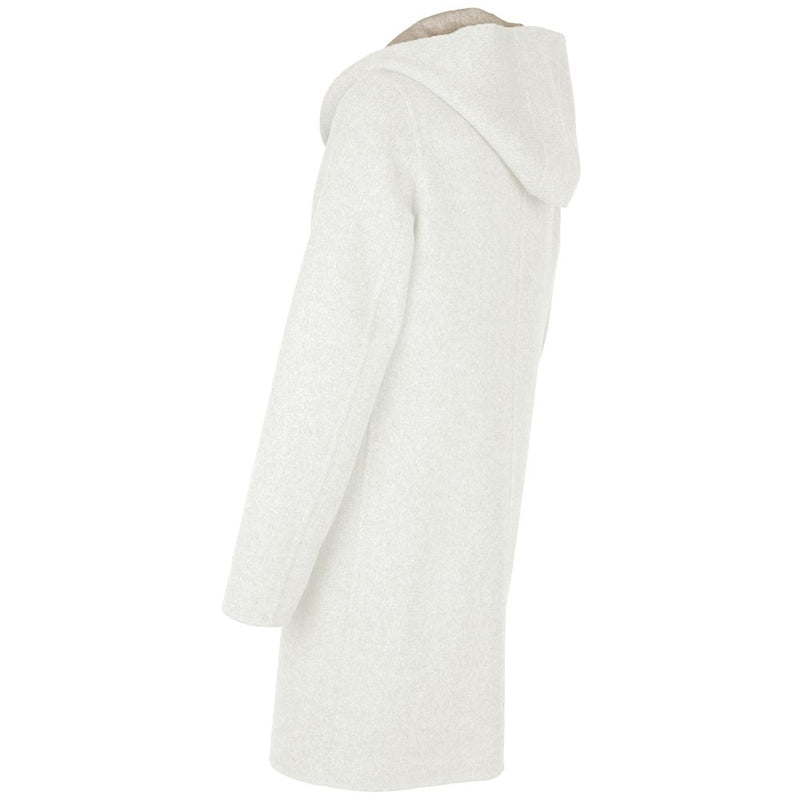 White Wool Vergine Jacket Made in Italy