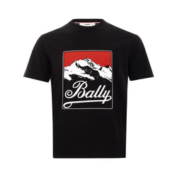 Black Cotton T-Shirt Bally