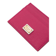 Fuchsia Leather Wallet Dolce & Gabbana