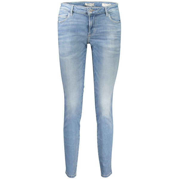 Light Blue Cotton Jeans & Pant Guess Jeans