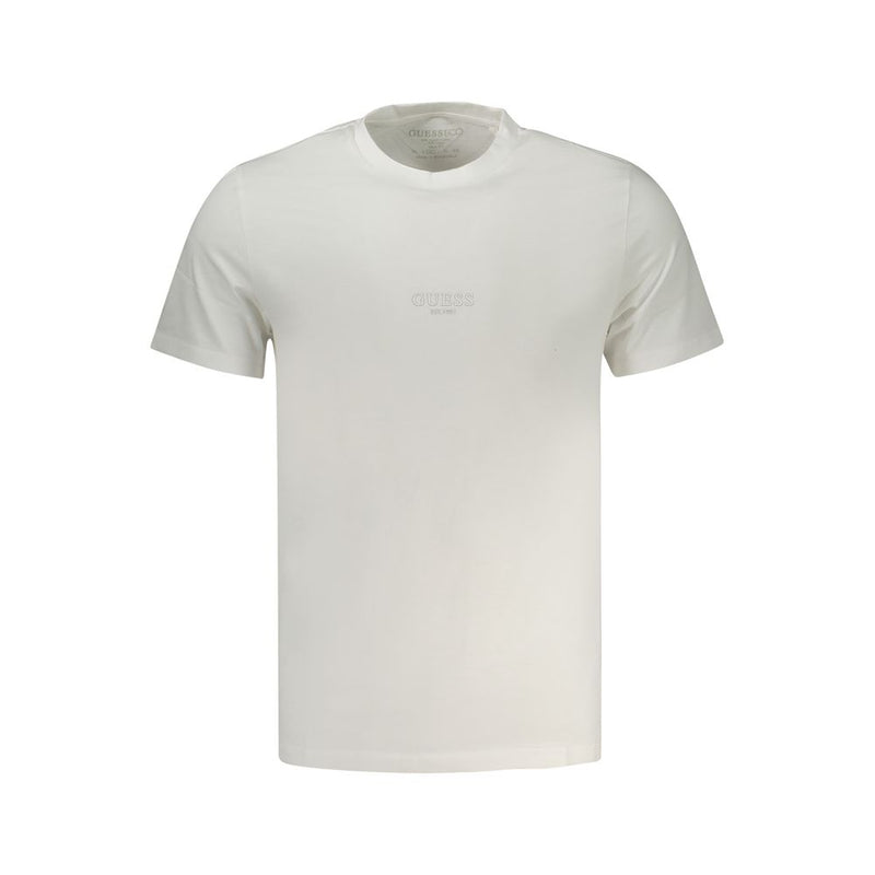 White Cotton T-Shirt Guess Jeans