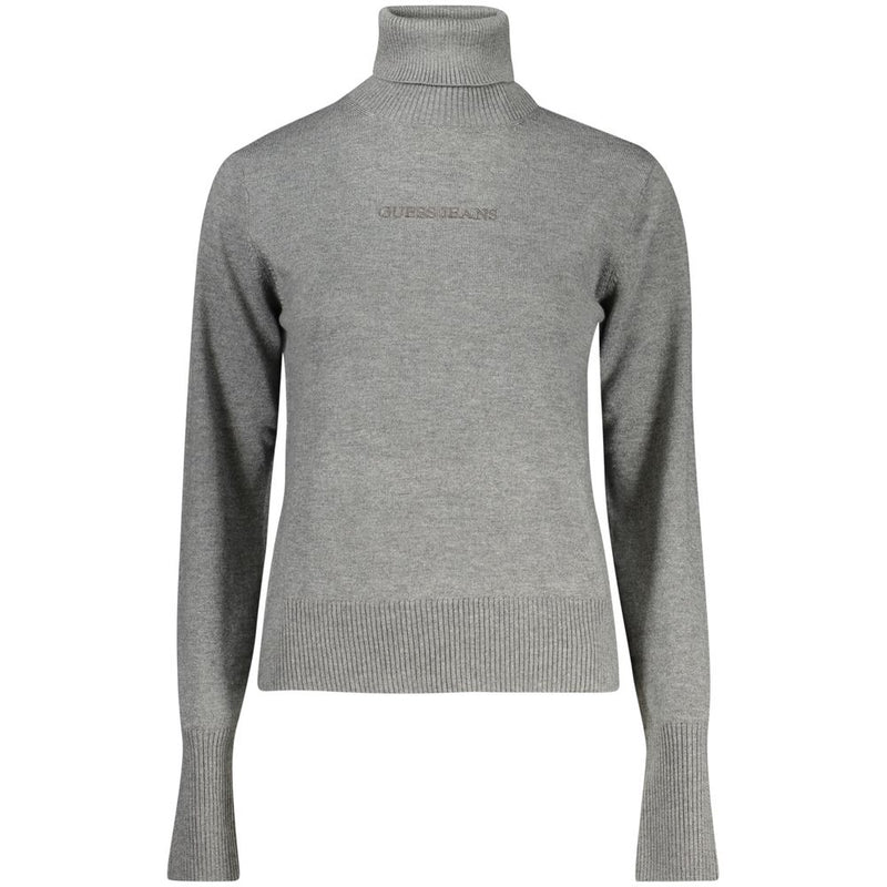 Gray Polyester Sweater Guess Jeans