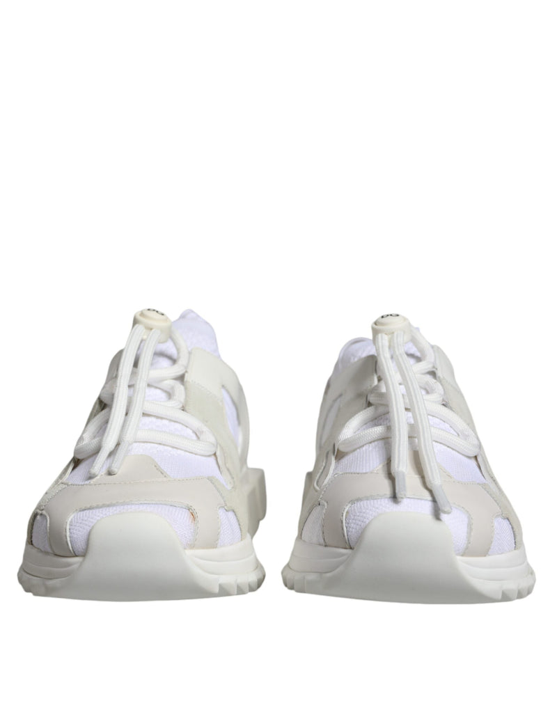 White Mesh Sorrento Trekking Sneakers Shoes Dolce & Gabbana