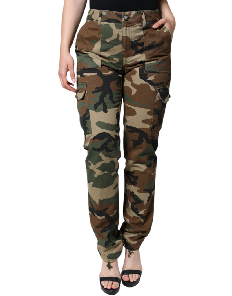 Multicolor Camouflage Cargo Pants Dolce & Gabbana