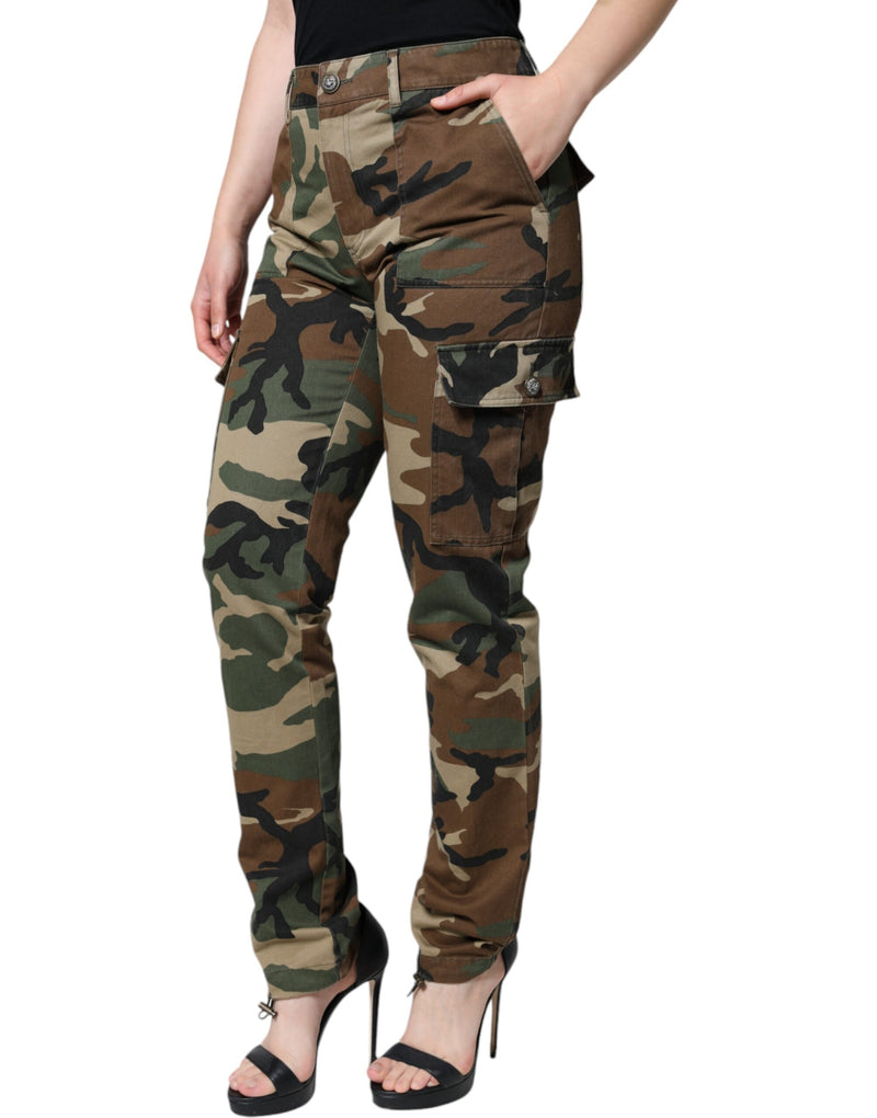 Multicolor Camouflage Cargo Pants Dolce & Gabbana