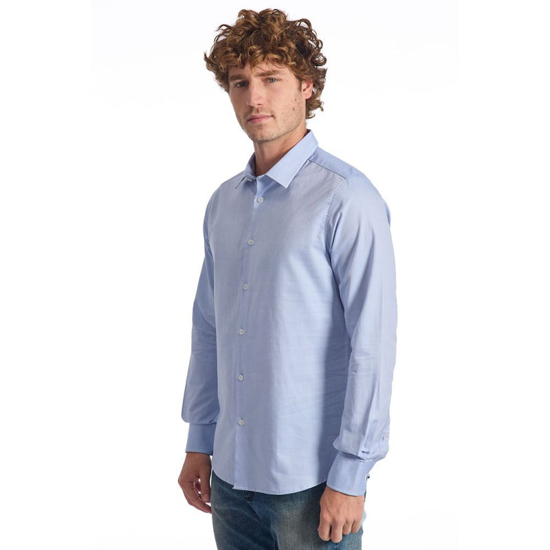 Light Blue Cotton Shirt Baldinini Trend