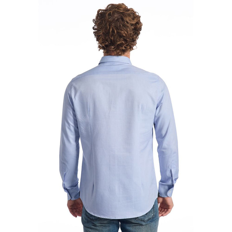 Light Blue Cotton Shirt Baldinini Trend