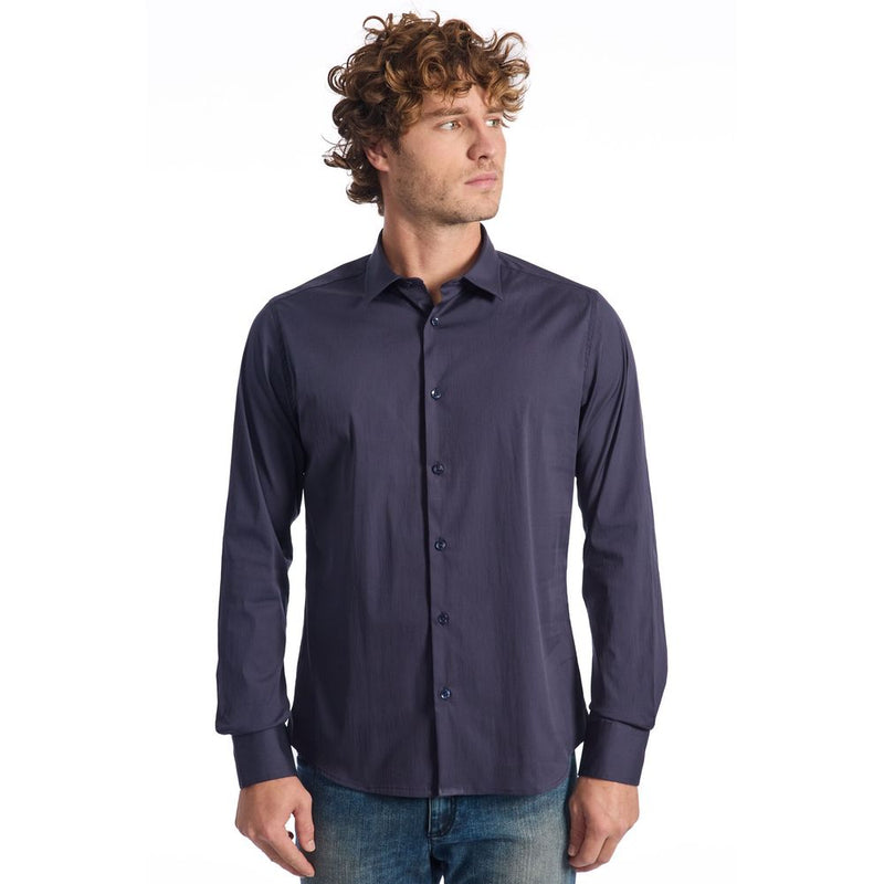 Blue Cotton Shirt Baldinini Trend