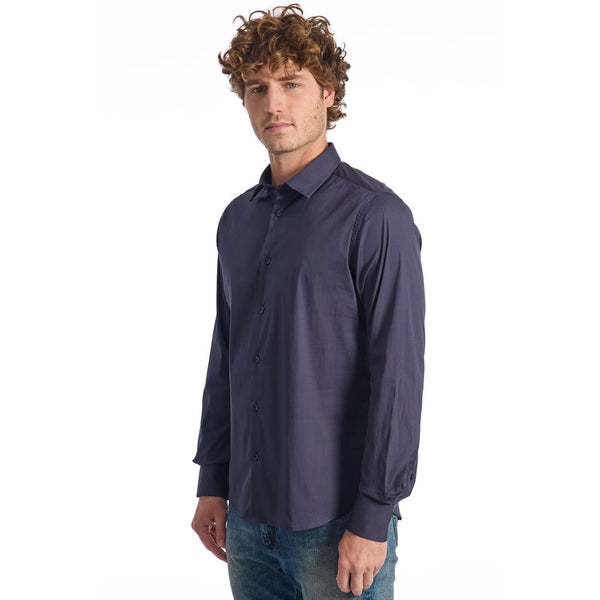 Blue Cotton Shirt Baldinini Trend