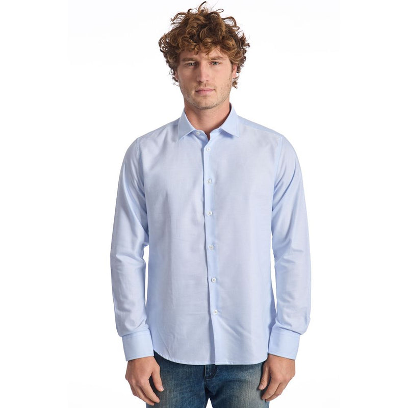 Light Blue Cotton Shirt Baldinini Trend