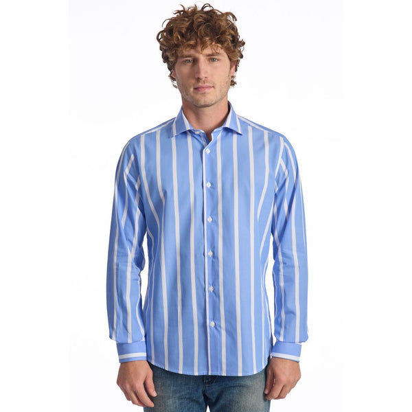 Light Blue Cotton Shirt Baldinini Trend