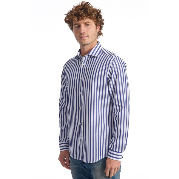 Blue Cotton Shirt Baldinini Trend