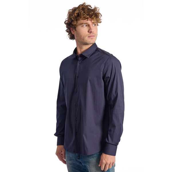 Blue Cotton Shirt Baldinini Trend