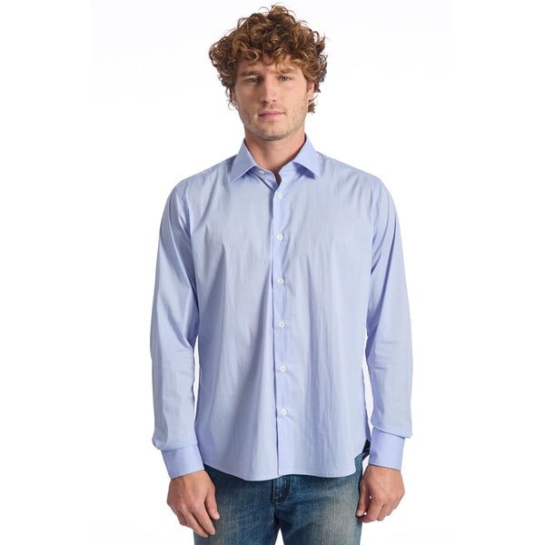 Light Blue Cotton Shirt Baldinini Trend