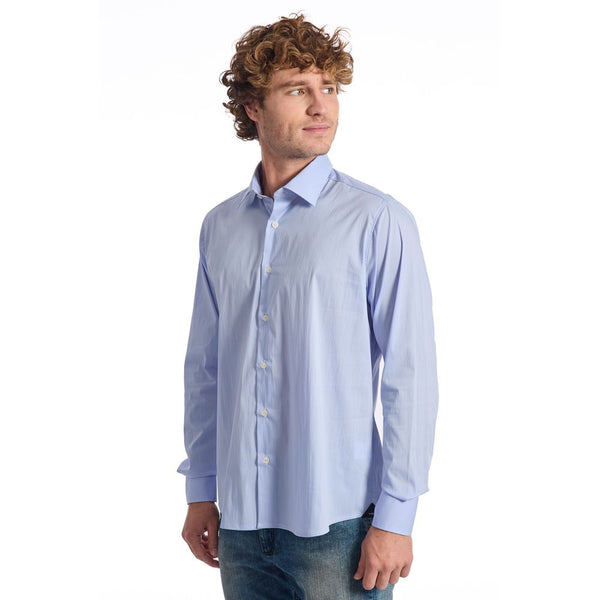 Light Blue Cotton Shirt Baldinini Trend