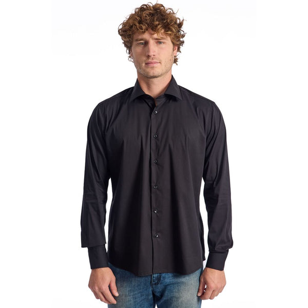 Black Cotton Shirt Baldinini Trend