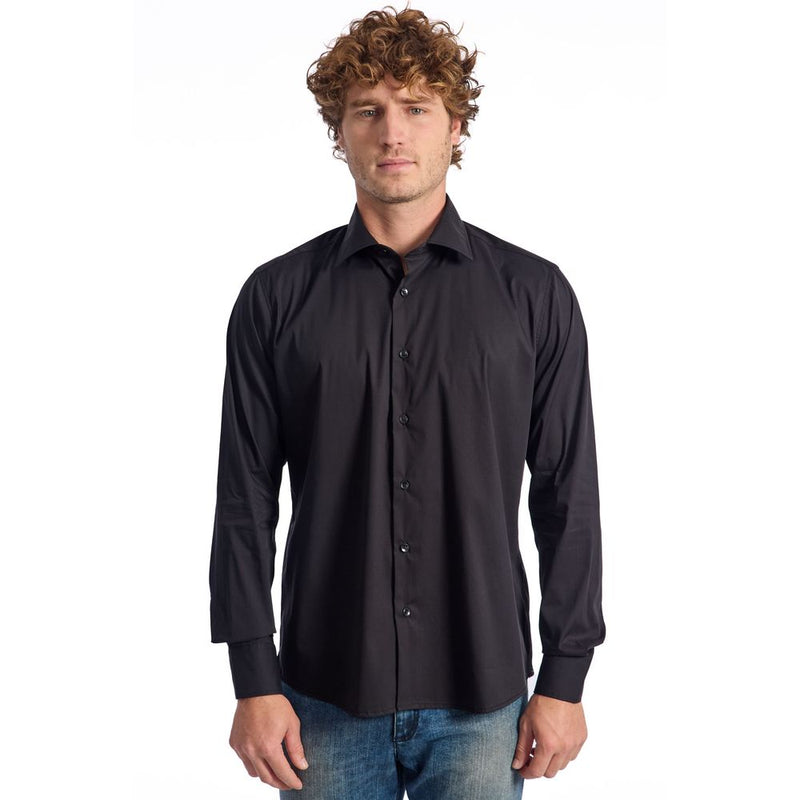 Black Cotton Shirt Baldinini Trend