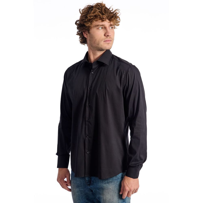 Black Cotton Shirt Baldinini Trend