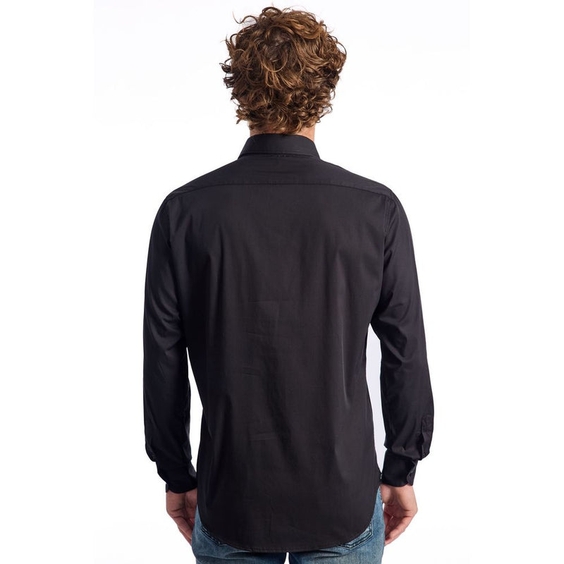 Black Cotton Shirt Baldinini Trend