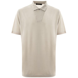 Gray Cotton Polo Shirt Loro Piana