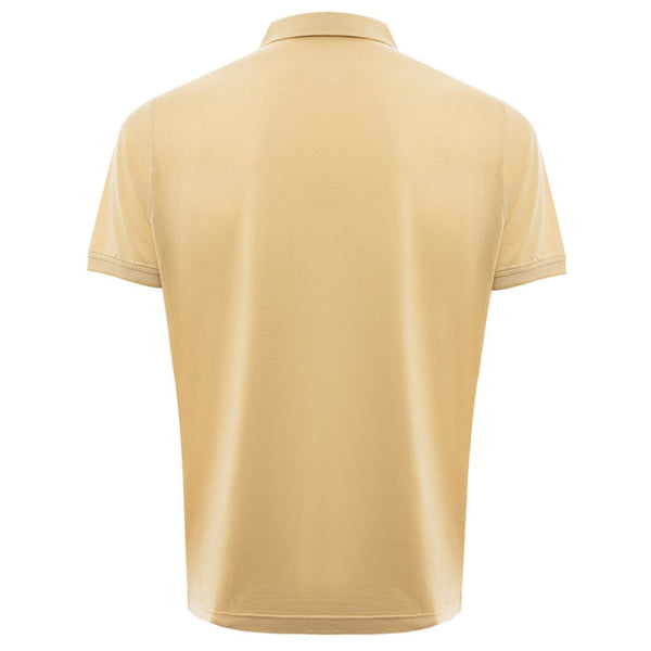 Yellow Silk Polo Shirt Loro Piana