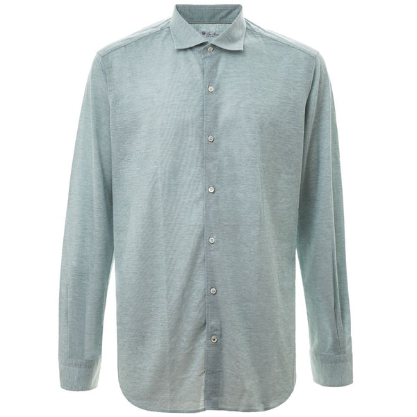 Light Blue Cotton Shirt Loro Piana