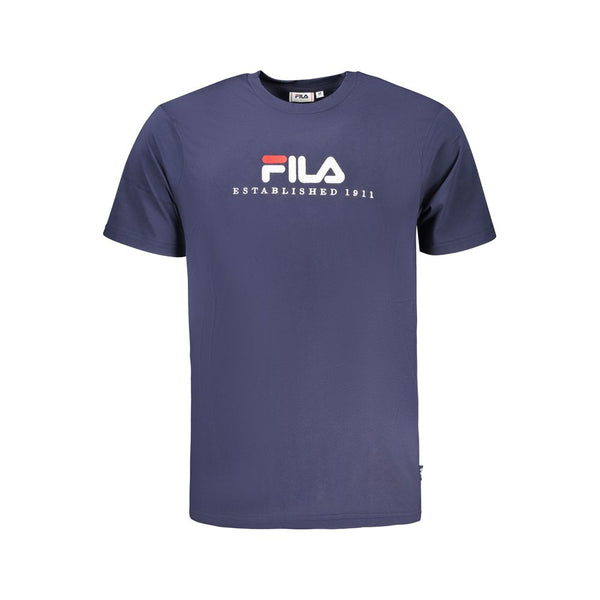 Blue Cotton T-Shirt Fila