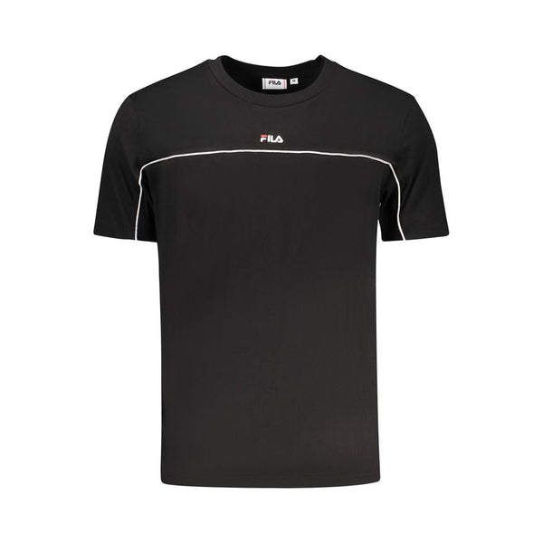 Black Cotton T-Shirt Fila