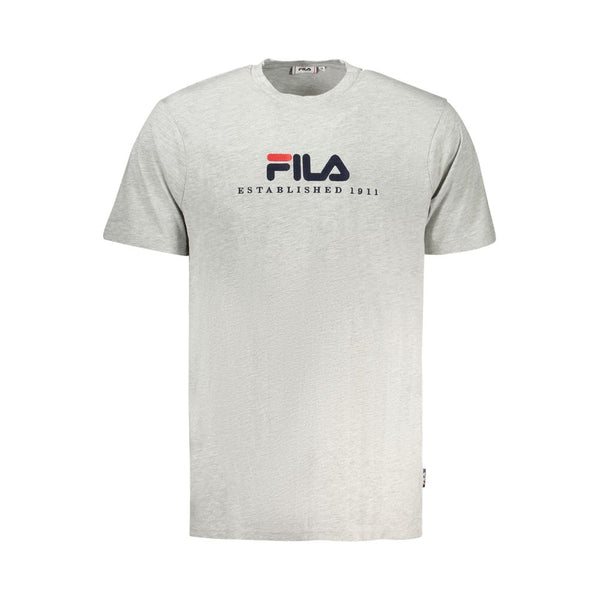 Gray Cotton T-Shirt Fila