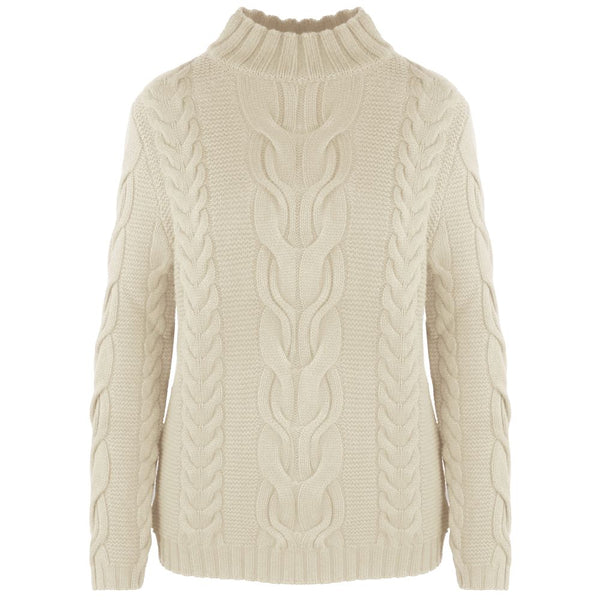 Beige Wool Sweater Malo