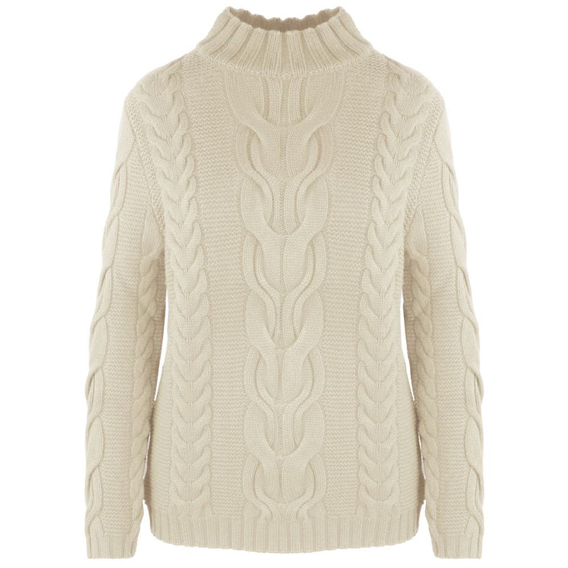 Beige Wool Sweater Malo