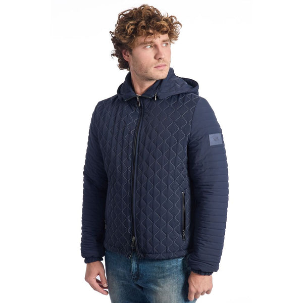 Blue ECOMONTONE Jacket Roberto Pepe Luxury