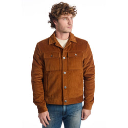 Brown Leather DI Lambskin Jacket Roberto Pepe Luxury