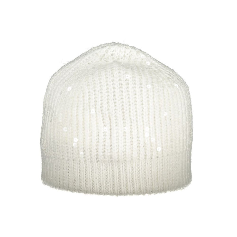 White Polyester Hat Guess Jeans