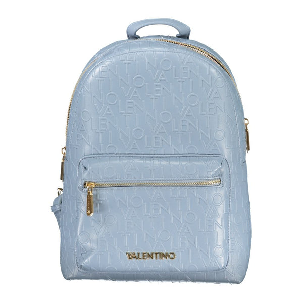 Light Blue Polyethylene Backpack Valentino Bags