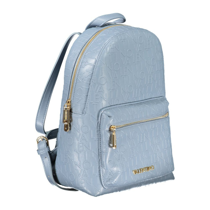 Light Blue Polyethylene Backpack Valentino Bags