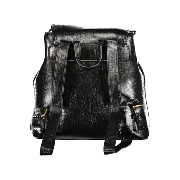 Black Polyethylene Backpack Valentino Bags