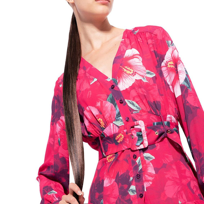 Fuchsia Viscose Dress PINKO