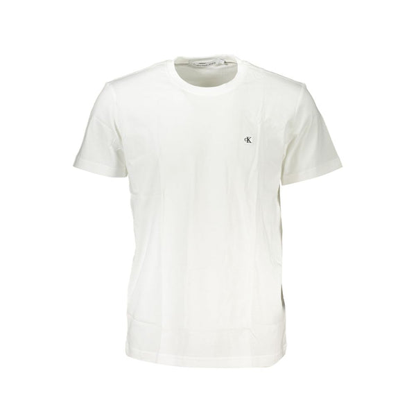 White Cotton T-Shirt Calvin Klein