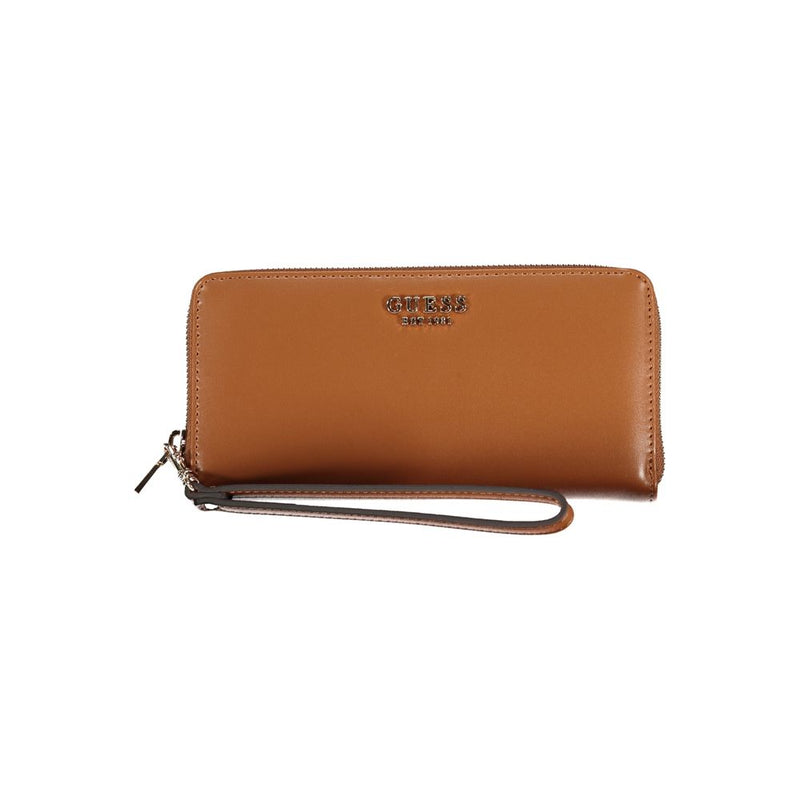 Brown Polyethylene Wallet Guess Jeans