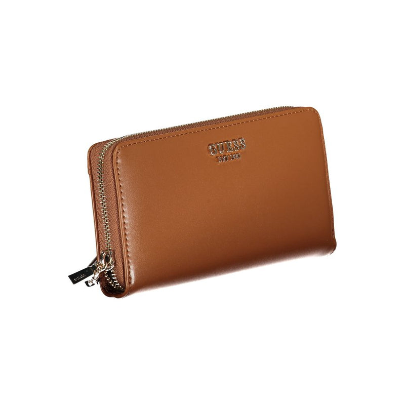 Brown Polyethylene Wallet Guess Jeans