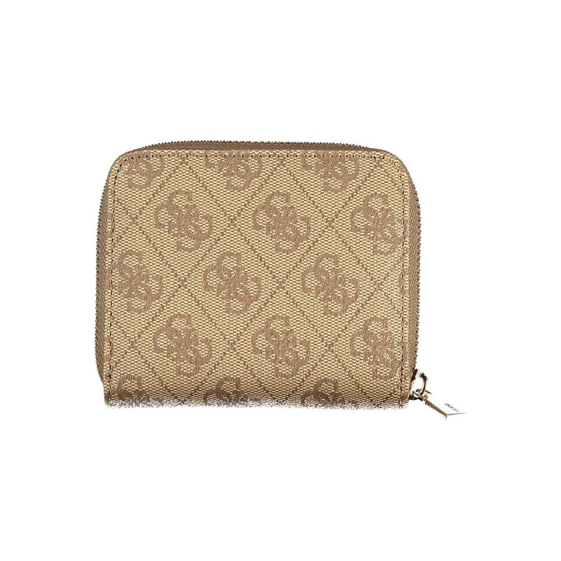 Beige Polyethylene Wallet Guess Jeans