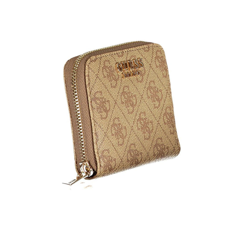 Beige Polyethylene Wallet Guess Jeans