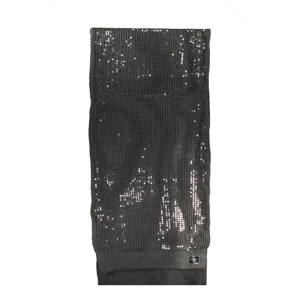 Black Polyester Scarf Guess Jeans