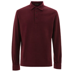 Bordeaux Cotton Polo Shirt Corneliani