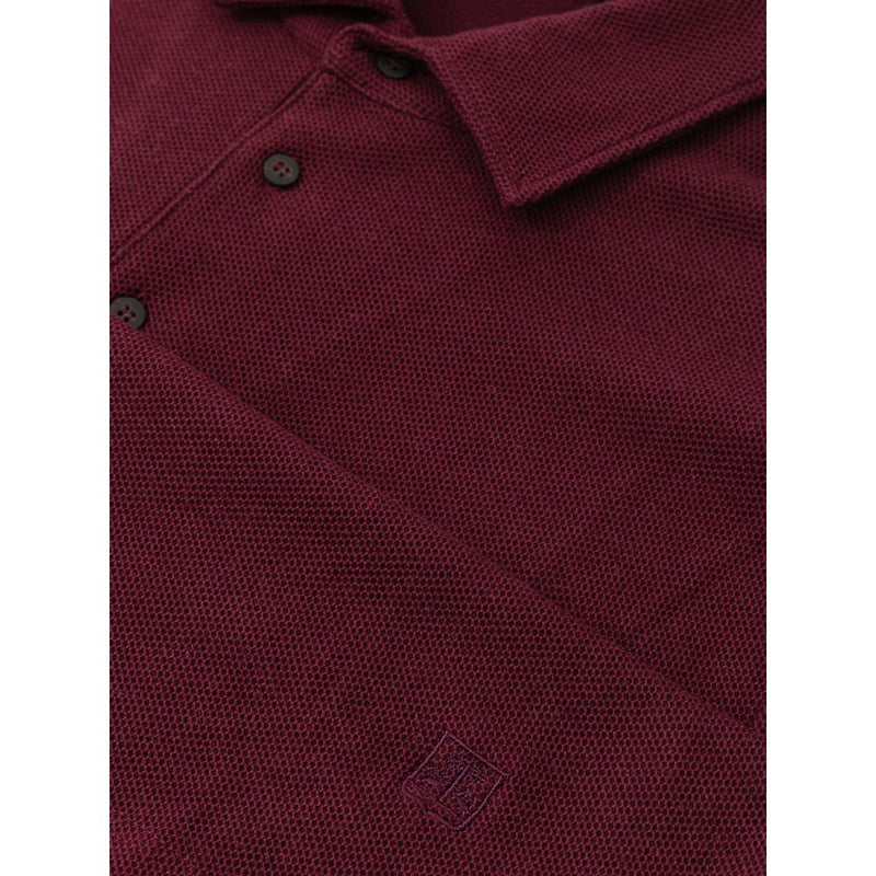 Bordeaux Cotton Polo Shirt Corneliani