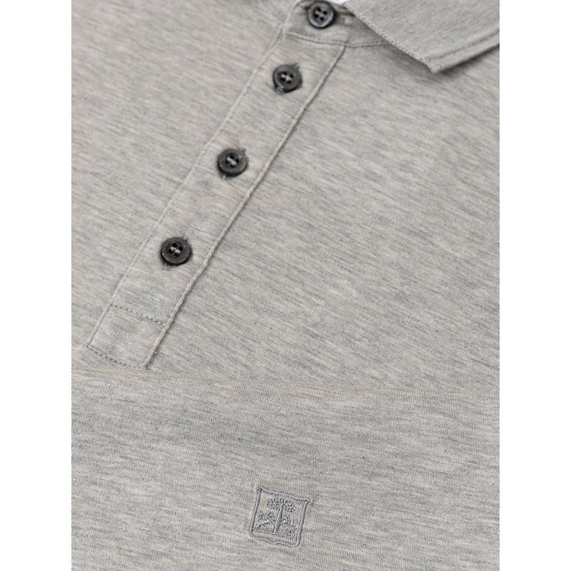 Gray Cotton Polo Shirt Corneliani