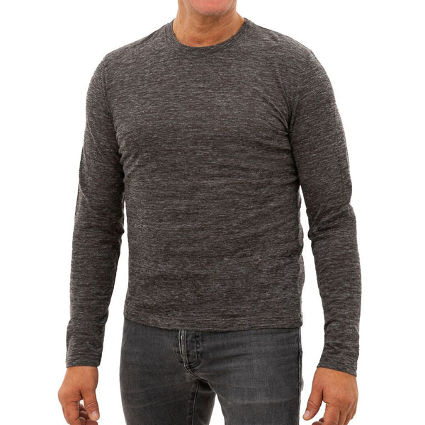 Gray Wool T-Shirt Corneliani