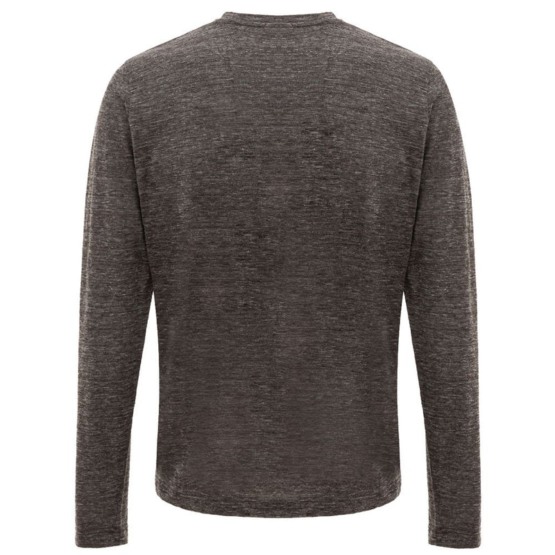 Gray Wool T-Shirt Corneliani