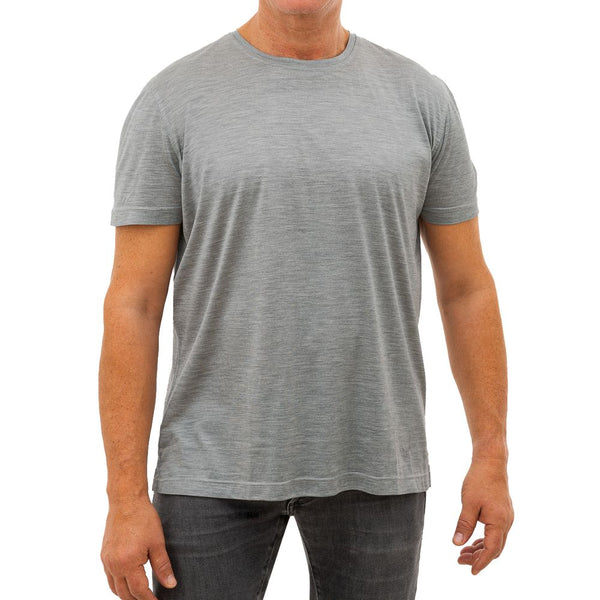 Gray Silk T-Shirt Corneliani